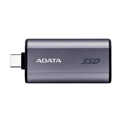 Disco Duro Externo Sólido ADATA SC750 | 2TB | USB 3.2 Gen2 | 1,050/1,000 MB/s | Negro Titanio | Conector Tipo-C Integrado
