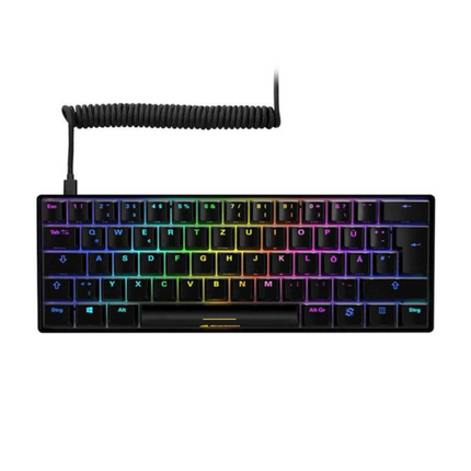Teclado Gaming Sharkoon SKILLER SGK50 S4 | 60% | Mecánico Kailh Blue | RGB | Hot-Swap | USB-C 