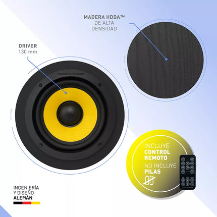 Parlantes Thonet & Vander HOCH™ Gen2 | 120W RMS | Bluetooth 5.3 | RCA | 5.25” Woofers