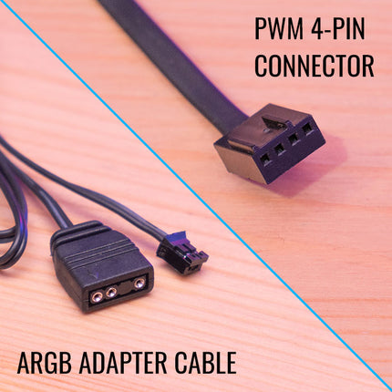 Abanico AeroCool Mirage 5 ARGB PWM 4P para CPU | Tecnología Heat Core Touch | Efecto de Iluminación RGB | Negro