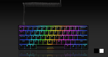 Teclado Gaming Sharkoon SKILLER SGK50 S4 | 60% | Mecánico Kailh Blue | RGB | Hot-Swap | USB-C 