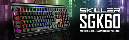 Teclado Gaming Sharkoon Skiller SGK60 | TKL | Kailh BOX Red | RGB | Alámbrico USB | Inglés