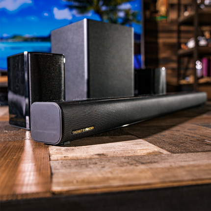 Barra de Sonido Thonet & Vander Rein | 2 Parlantes + Subwoofer | HDMI ARC | SPDIF Optical | Aux 3.5mm | Bluetooth