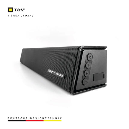 Barra de Sonido Thonet & Vander Balken | 42W RMS | Bluetooth 5.0 | Entradas Óptica y AUX | TWS | Control Remoto