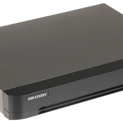 Grabadora DVR Hikvision 4-CH Analog + 4-CH IP | 8MP/5MP/4MP/1080P/720P | 1 SATA | AcuSense | H.265 Pro+ | 4 Audio | 4/1 Alarm I/O
