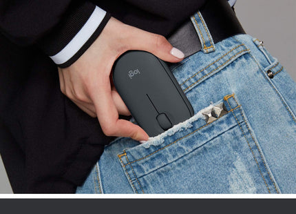 Mouse Logitech Pebble 2 M350S | Inalámbrico | Bluetooth + Receptor USB | Diseño Compacto