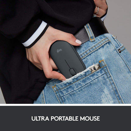 Mouse Logitech Pebble 2 M350S | Inalámbrico | Bluetooth + Receptor USB | Diseño Compacto