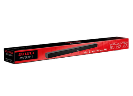 AIWA AWSBH1 barra de sonido 40W - instalada bajo TV