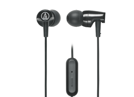 Audio-Technica Audífono In-Ear Micrófono Negro, ATH-CLR100iS