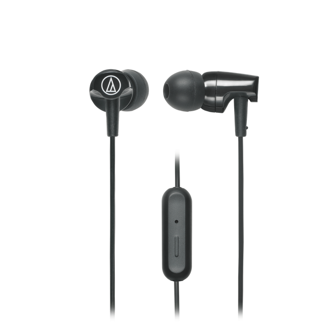 Audio-Technica Audífono In-Ear Micrófono Negro, ATH-CLR100iS