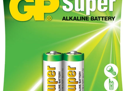 GP Baterías Alcalinas AA Super 1.5V 2 Unidades, 15A-C2