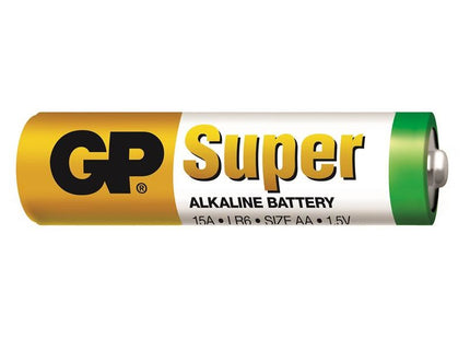 GP Baterías Alcalinas AA Super 1.5V 2 Unidades, 15A-C2