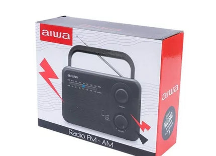 AIWA Radio FM Portátil AWFML4 Negro