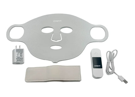 Conair Mascarilla Facial LED de Luz Roja Antiedad, MASK4