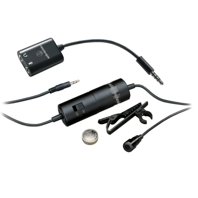 Audio-Technica Micrófono de Solapa Omnidireccional, ATR3350iS