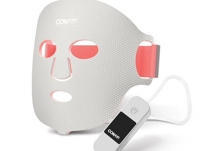 Conair Mascarilla Facial LED de Luz Roja Antiedad, MASK4