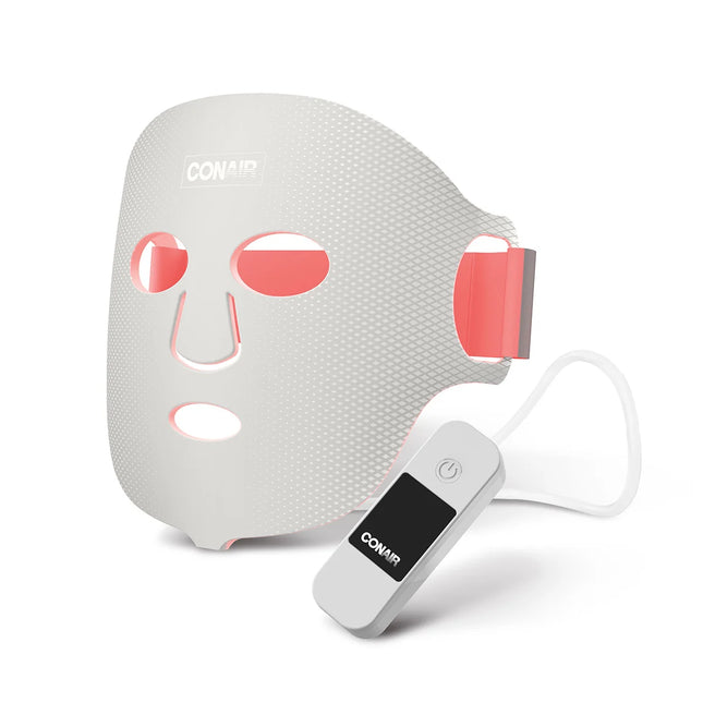 Conair Mascarilla Facial LED de Luz Roja Antiedad, MASK4