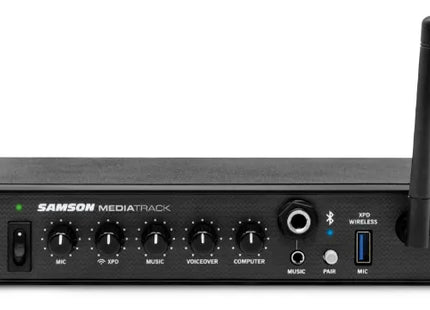 Samson SASM4U mezcladora 4 canales con interfaz USB y Bluetooth - vista frontal