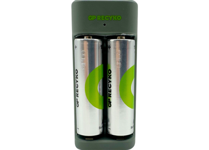 GP Cargador USB ReCyko con 2 Baterías AA 1300mAh, E221 AA
