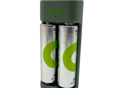 GP Cargador USB ReCyko con 2 Baterías AA 1300mAh, E221 AA