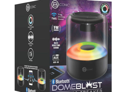 Biconic parlante cúpula 3W negro, BC-AU-BS-164-BK