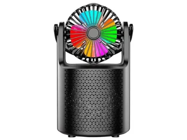 Biconic parlante ventilador LED BC-AU-B5-231-BK vista frontal