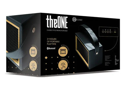 Biconic parlante retro negro, BC-AU-BS-266-BK