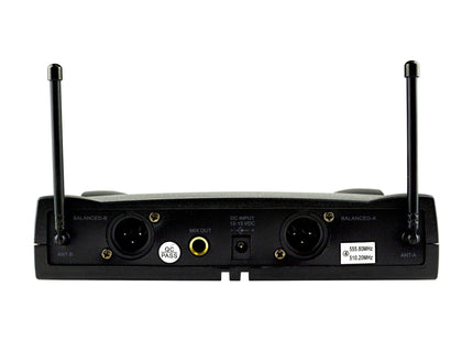 Studio Z Micrófono Inalámbrico Doble Mano, Diadema y Solapa UHF GW-7011