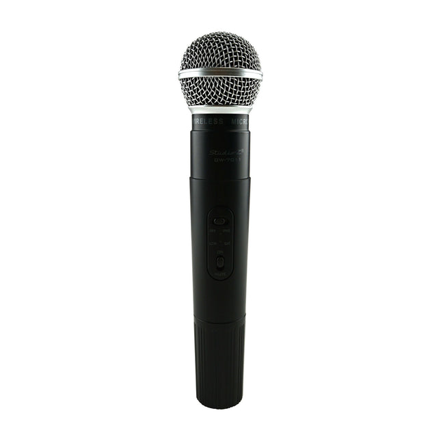 Studio Z Micrófono Inalámbrico Doble Mano, Diadema y Solapa UHF GW-7011