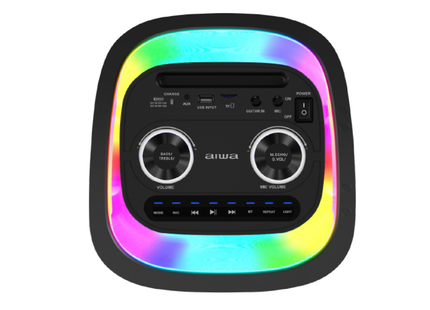 AIWA AWPOH4D parlante con luz 600W - panel de controles