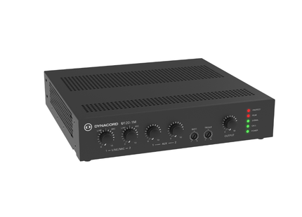 Dynacord U120:1M-US mezcladora amplificada 4 entradas 120W 1CH 4Ω 8Ω 70V y 100V