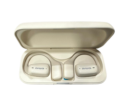 AIWA AW-K56W audífono conducción de aire beige vista frontal