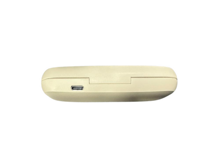AIWA AW-K56W audífono conducción de aire beige vista lateral