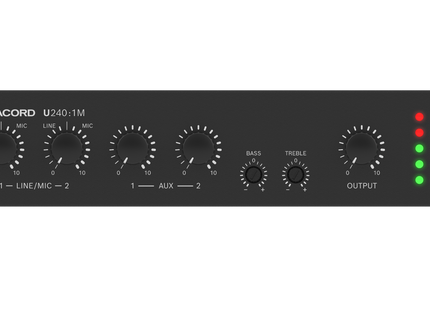 Dynacord U240:1M-US mezcladora amplificada 4 entradas 240W