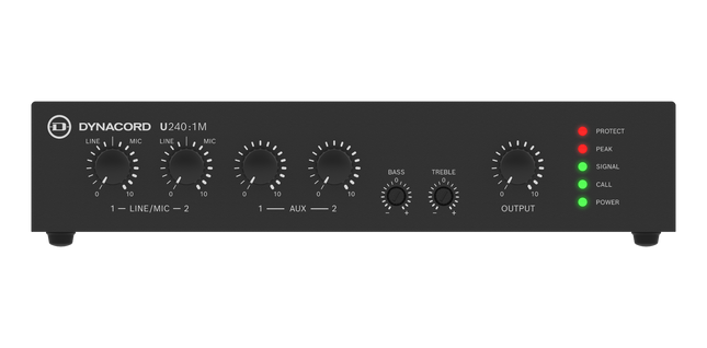 Dynacord U240:1M-US mezcladora amplificada 4 entradas 240W