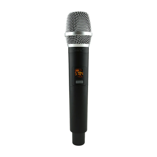 Studio Z GW-851BL Micrófono Inalámbrico de Mano UHF con Mini Receptor Recargable Negro