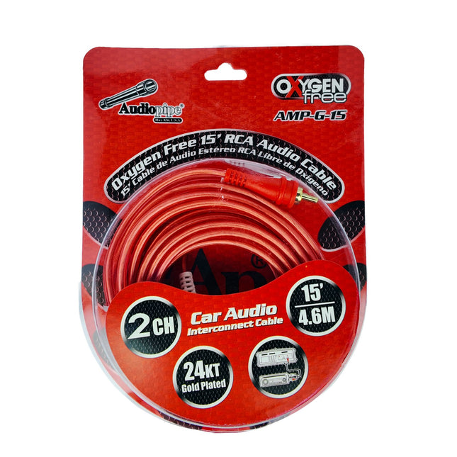 Audiopipe cable RCA 4.5M, AMP-G-15