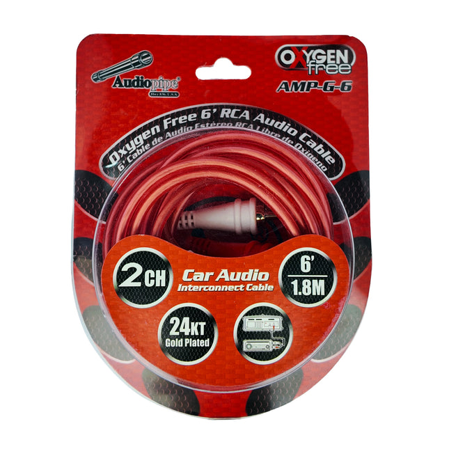 Audiopipe cable RCA 1.8M, AMP-G-6