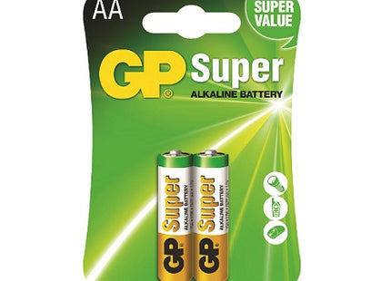 GP Baterías Alcalinas AA Super 1.5V 2 Unidades, 15A-C2