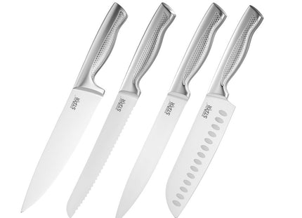 Set de Cuchillos Winning Star ST-7807, 15 Piezas con Base