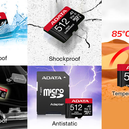 Memoria Micro SDXC ADATA | 256GB | UHS-I U3 V30 A2 | 100MB/s lectura | Con adaptador SD