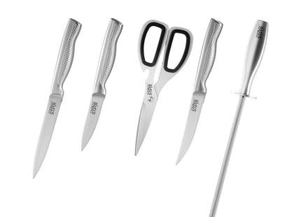 Set de Cuchillos Winning Star ST-7807, 15 Piezas con Base