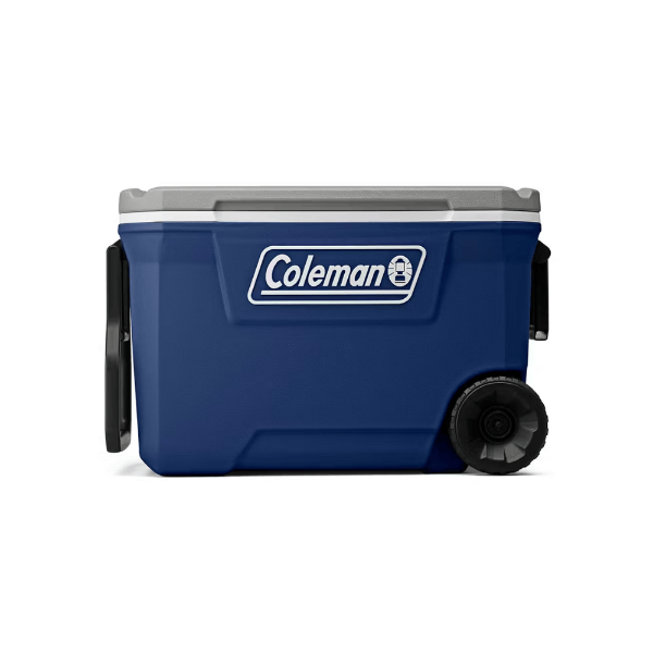 Coleman 2179153 Hielera con Ruedas 62 qt 58,7 L para 101 Latas Azul Twilight
