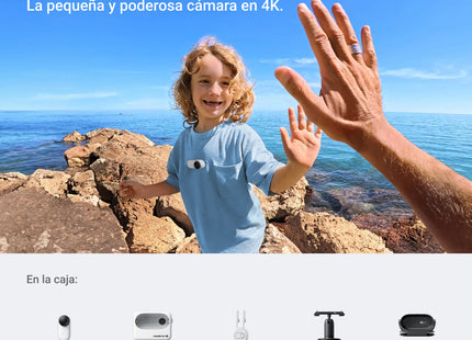Insta360 Cámara 4K 128GB Blanca, GO 3S