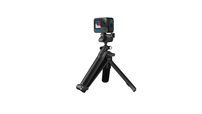 GoPro 3-Way 2.0 trípode empuñadura brazo extensión vista frontal completa