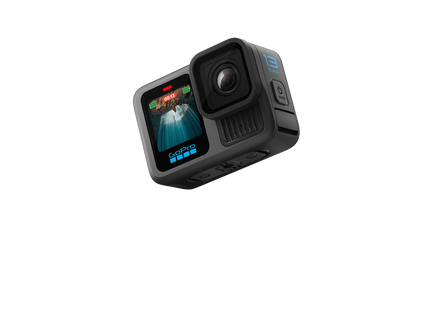 GoPro HERO13 Black vista trasera mostrando pantalla táctil y controles