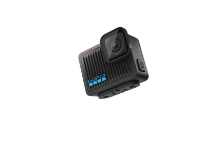 GoPro HERO vista trasera con pantalla LCD y puertos
