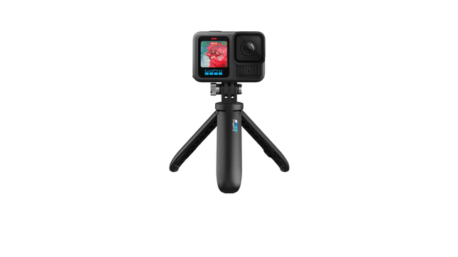 GoPro Shorty vara de extensión compacta cerrada mostrando diseño portátil