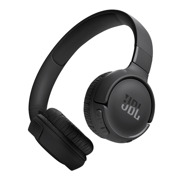 Vista lateral JBL Tune 520BT mostrando diadema ajustable y almohadillas