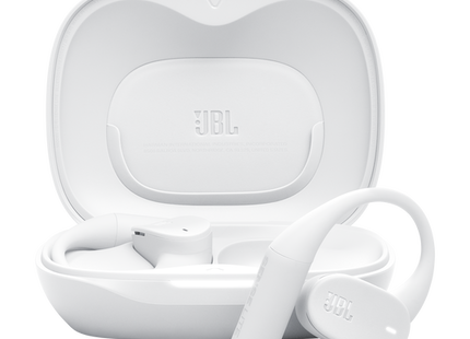 Audífonos JBL Sense Lite blancos open-ear con estuche de carga